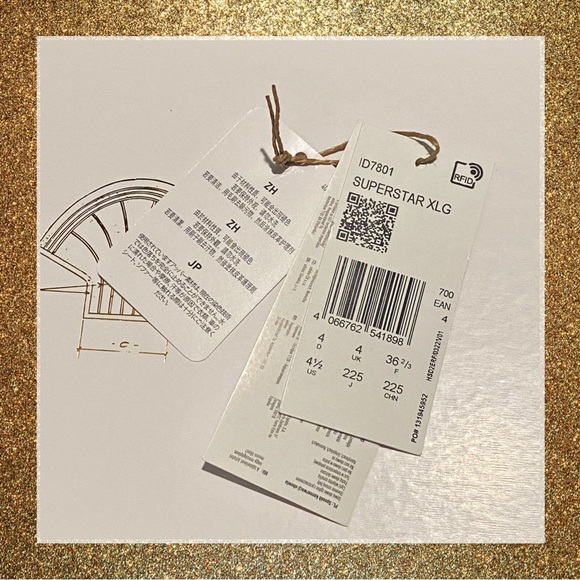 Adidas Originals Superstar XLG Ostrich Print Embossed BNIB size 6.5 - Picture 9 of 9